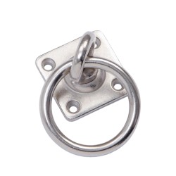Shires Swivel Tie Ring Square Plate Galvanised